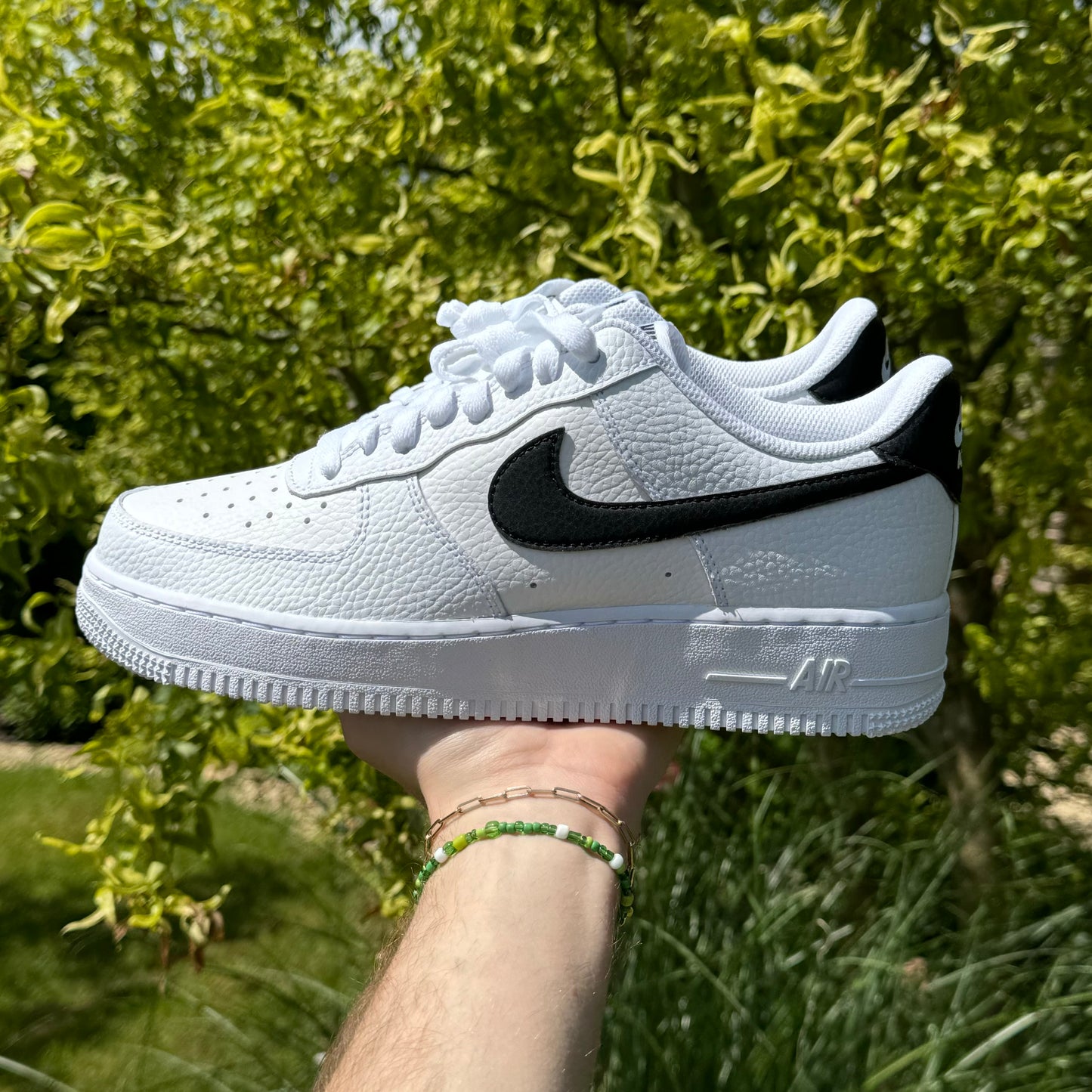 Nike Air Force 1 Low ‘07 “White Black Pebbled Leather” (42, 43)