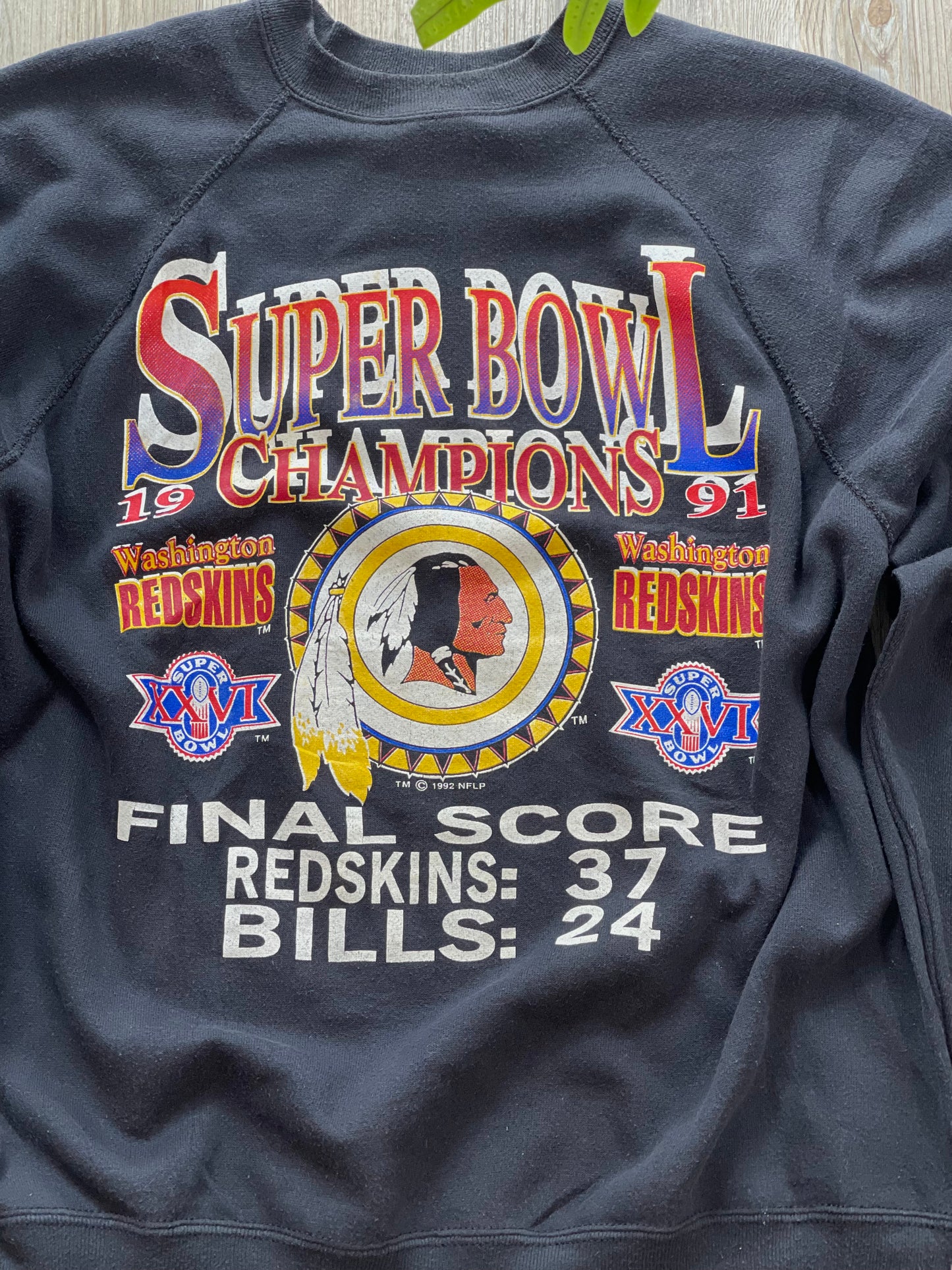 Vintage USA Super Bowl Champions REDSKINS Washington 1991 XL Crewneck Sweatshirt