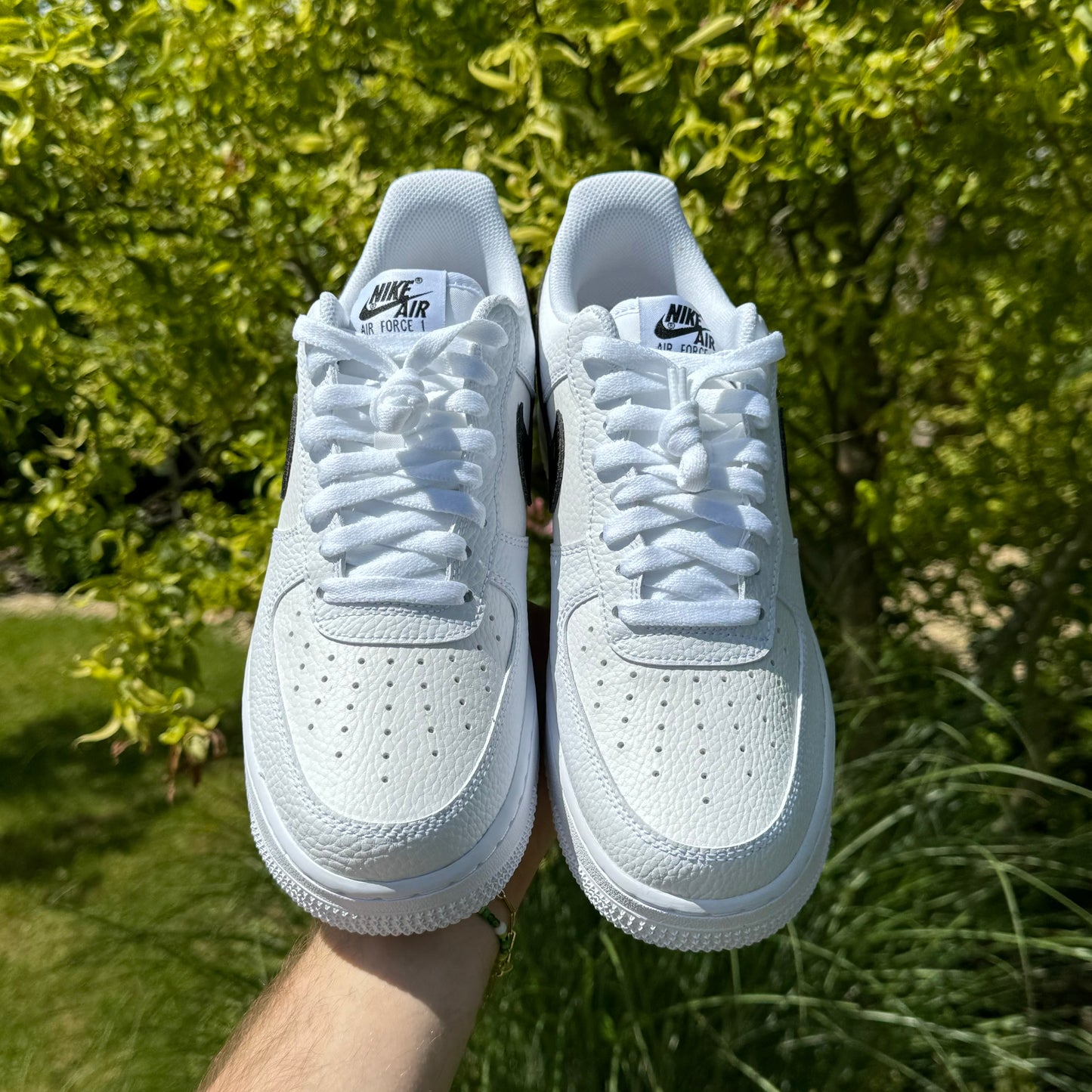 Nike Air Force 1 Low ‘07 “White Black Pebbled Leather” (42, 43)