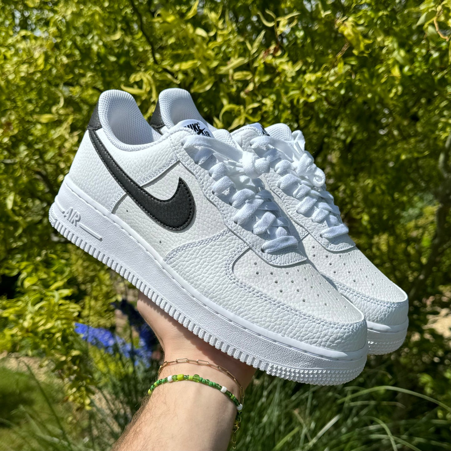 Nike Air Force 1 Low ‘07 “White Black Pebbled Leather” (42, 43)