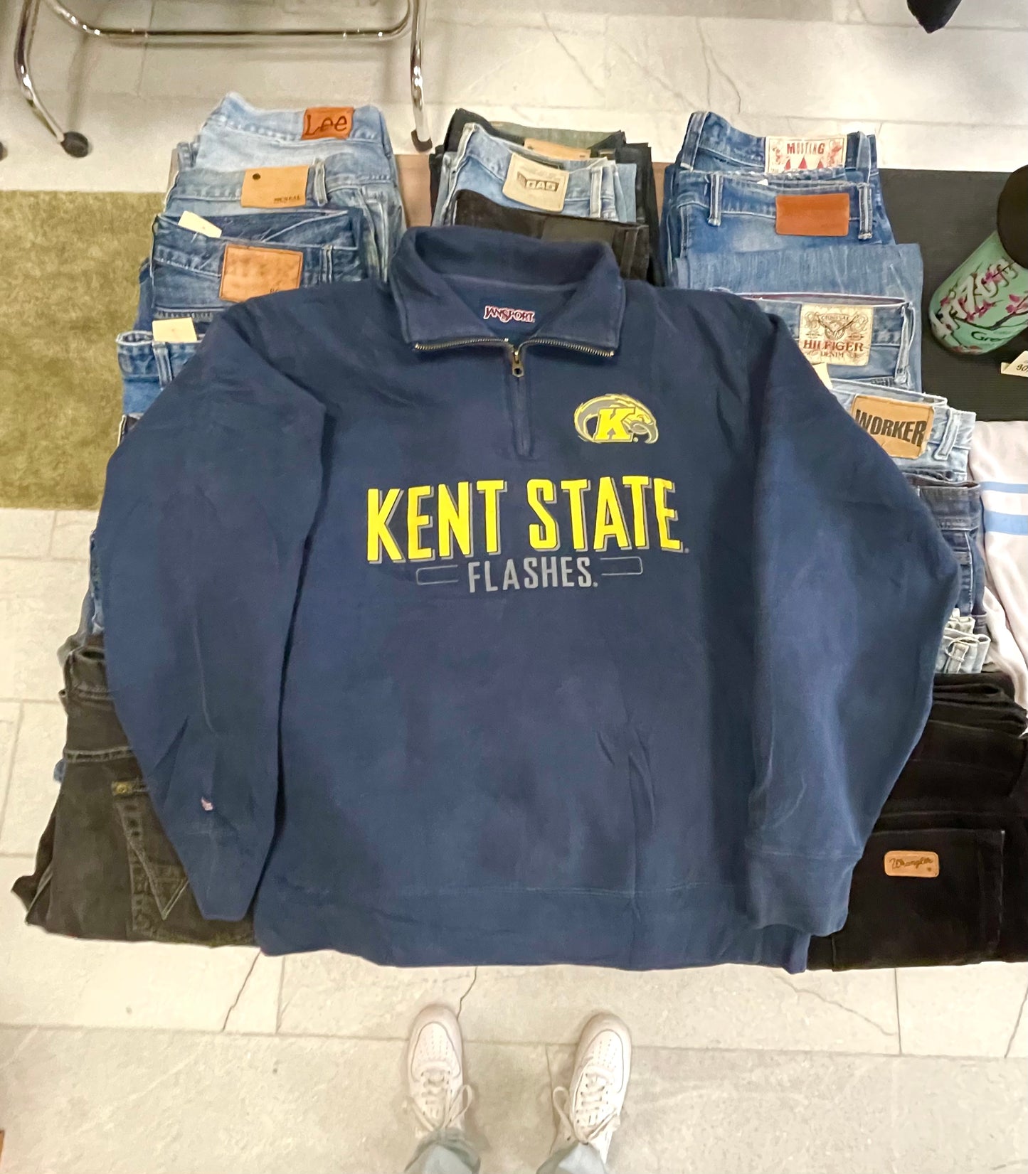 Vintage USA Kent State half zip sweatshirt M